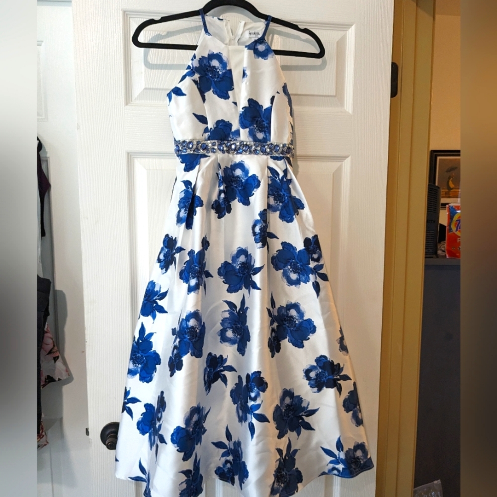 Girls floor length formal dress